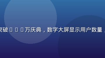 福利视频在线用户突破500万庆典，数字大屏显示用户数量，团队成员欢呼庆祝